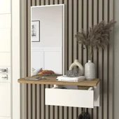 Dekorister Grovia Aynalı Dresuar Beyaz - Sepet - 1