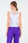 İçi Dantelli Kaşkorse Atlet - Beyaz thumbnail 5