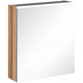 Vitra Core Dolaplı Üstten Aydınlatmalı Ayna (Sağ), 60 cm, Hareli Doğal Ahşap, 67596 - 1