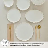Karaca Fine Pearl Extra Shell 55 Parça 12 Kişilik Yemek Takımı Gold thumbnail 3
