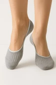 Plus Scorpion Kadın Babet Çorap 4’lü Karışık Renk – Pamuk & Polyester, Kaydırmaz Silikon thumbnail 10
