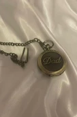 Kapaklı Cep Saati Köstekli Saat Dad - 2