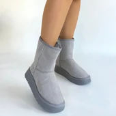 Sophia Gri Süet Bot - 4