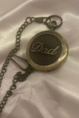 Kapaklı Cep Saati Köstekli Saat Dad - 5