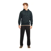 Erkek Kapüsonlu Gögüs Logo Baskili Sweatshirt thumbnail 9