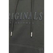 Erkek Kapüsonlu Gögüs Logo Baskili Sweatshirt thumbnail 11