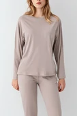 3407-S Kadın Uzun Kol Pijama Takım thumbnail 3