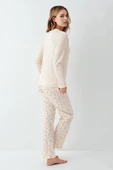 3434-S Kadın Uzun Kol Pijama Takım thumbnail 5