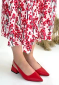Morji Kırmızı Cilt Topuklu Ayakkabı thumbnail 2