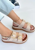 Stan Bej Cilt Sandalet thumbnail 1
