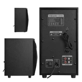 Mikado MD-370BT 38W Siyah BT/AUX/USB/FM/LED Işıklı Multimedia Speaker 2+1 Ses Sistemi - 4