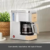 Karaca Just Coffee Aroma 2 in 1 Filtre Kahve Makinesi Wood Craft thumbnail 2