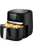 Y55 Tartı Özellikli Siyah 5.7l-6 Litre 1700w Airfryer Fritöz - 4