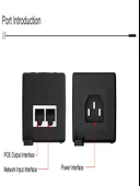 Anunnaki AN1030 Gigabit PoE Injector | 30W 1000Mbps IEEE802.3af/at IP Kamera Network Güç Adaptörü - 2