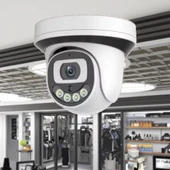 4Mp 4k Dome IP Kamera 2.8mm Geniş Açılı Gece Görüşlü Mikrofonlu Ses Kayıtlı Onvif Led Aydınlatmalı thumbnail 4