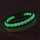 Neon Fosforlu Deri Çelik Bilelklik 31832B2D8M6 thumbnail 2