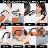 Profesyonel Şarjlı Masaj Tabancası - Derin Doku Masajı, 6 Hız Ayarlı, 4 Başlıklı Şarj Edilebilir Masaj Aleti Uzun Saplı Masaj Cihazı Darbeli Titreşimli Masaj Aleti thumbnail 3