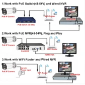 4mp IP Kamera Metal Kasa 3.6mm Ses Kayıt Gece Görüşü İç ve Dış Mekan Su Geçirmez Onvif thumbnail 3