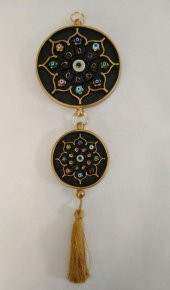 Gordion Nazarlık İkili Siyah-Altın 9x9 cm-14x14 cn - 1