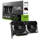 ASUS GEFORCE DUAL-RTX5060TI-O8G 8GB GDDR7 128BIT 1XHDMI 3XDP EKRAN KARTI thumbnail 1