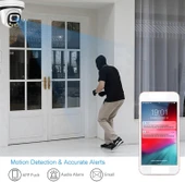 4Mp 4k Dome IP Kamera 2.8mm Geniş Açılı Gece Görüşlü Mikrofonlu Ses Kayıtlı Onvif Led Aydınlatmalı thumbnail 7