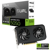 ASUS GEFORCE DUAL-RTX5050-O8G 8GB GDDR6 128BIT 1XHDMI 3XDP EKRAN KARTI thumbnail 1