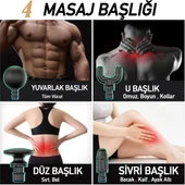 Profesyonel Şarjlı Masaj Tabancası - Derin Doku Masajı, 6 Hız Ayarlı, 4 Başlıklı Şarj Edilebilir Masaj Aleti Uzun Saplı Masaj Cihazı Darbeli Titreşimli Masaj Aleti thumbnail 4