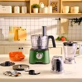 Karaca Mastermaid Power Max 11 in 1 Mutfak Robotu 2500W Emerald Green thumbnail 1