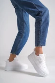 ALESSI Bağcıklı Ortopedik Taban Kadın Sneaker Spor Ayakkabı CBT - Beyaz - 2