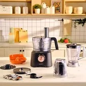 Karaca Mastermaid Power Max 11 in 1 Mutfak Robotu 2500W Black Copper thumbnail 2