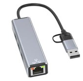 Airsky Hc78 Usb Type C 2 İn 1 Usb Hub Ethernet Çevirici - 1