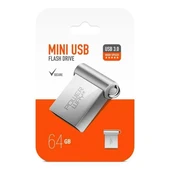 Powerway 64GB USB 3.0 Metal Mini Flash Bellek thumbnail 1