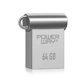 Powerway 64GB USB 3.0 Metal Mini Flash Bellek thumbnail 2