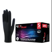 Beybi Njoy Nitril Siyah Pudrasız Eldiven 100' lü Paket Small - 1