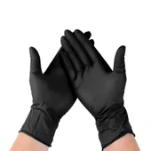 Beybi Njoy Nitril Siyah Pudrasız Eldiven 100' lü Paket Medium - 3