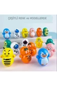 CT-TOYS (4 Adet ) Mini Hacıyatmaz Oyuncak Dekoratif Süs ve Kedi Oyuncağı Minik Thumbler - 2