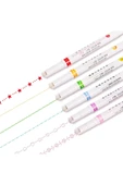 MyClean Roller Linear Yıldız Çiçek Kalp Kar Desenli Şekilli İşaretleme Kenar Çizme Kalemi 1Adet - 3