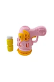 BLUEST SHOP Duck Baloncuk Tabancası Köpük 23 Halkalı Pilli Baloncuk Köpük Tabancası - Duck Bubbles Gun Pembe - 3