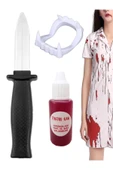 MyClean Şaka Bıçağı +Yapay Kan + Vampir Dişi [Üçlü Set] - 1