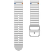 Huawei Watch GT5 41mm İle Uyumlu Dalga Desenli Tokalı Yumusaş Soft Silikon Kordon  Beyaz thumbnail 6