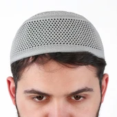 Lüks Nisa Kalıp Takke Gri - 4