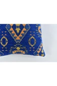 oushak Kilim Desenli Dekoratif Yastık Kılıfı 2'li Çift Taraflı Şönil Dokuma Gizli Fermuarlı Kırlent Kılıfı - 3