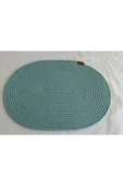 HHKARTS Jüt Amerikan Servis Sofra Altlığı, Masa Dekoru Supla Oval Mint 30x40 8li thumbnail 1