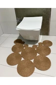 HHKARTS Jüt Klozet Önü Paspas Kahverengi - 3