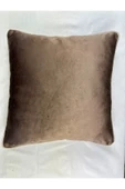 HHKARTS Kadife Biyeli Kırlent Kılıfı 40x40 - 2