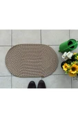 HHKARTS Jüt Düz Banyo Paspası Oval thumbnail 1