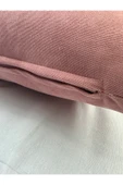 HHKARTS Pembe Renk Çiçek Desenli Nakışlı Yastık Kılıfı 30x50 | Kırlent Kılıfı Fermuarlı thumbnail 7