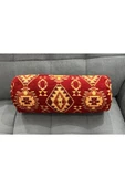 oushak Kilim Desenli Dekoratif Silindir Yastık Şönil Dokuma Fermuarlı Etnik Bolster Yoga Yastık Kılıfı thumbnail 6