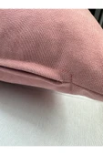 HHKARTS Pembe Renk Çiçek Desenli Nakışlı Yastık Kılıfı 40X40 | Kırlent Kılıfı Fermuarlı thumbnail 8