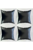 HHKARTS Çift Taraflı Gerçek Deri Yastık Kılıfı 40x40 4'lü thumbnail 1